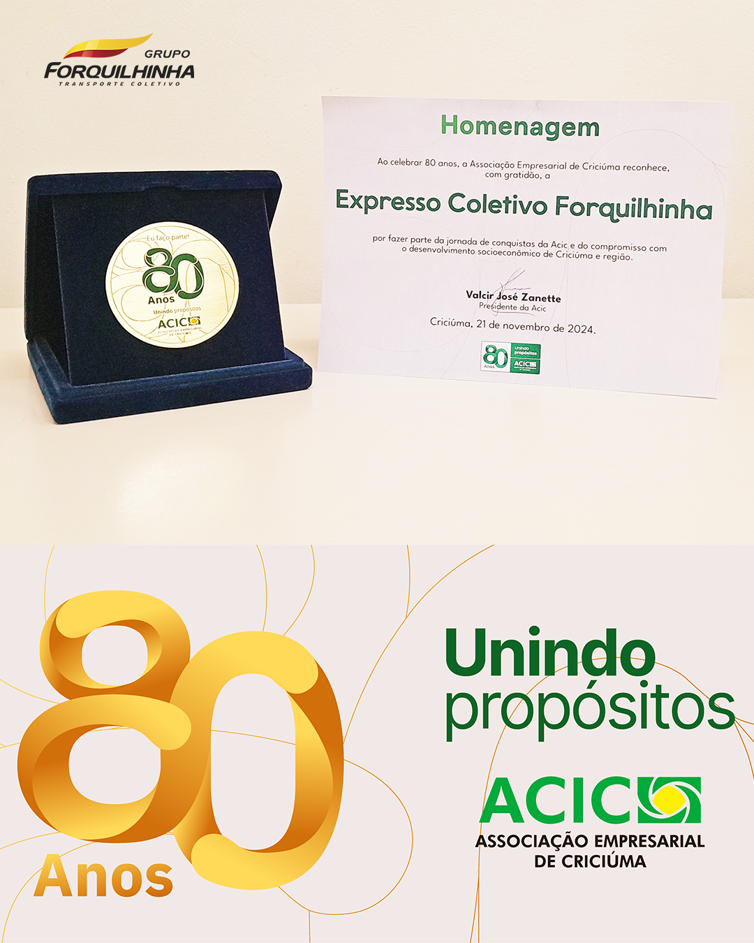 Homenagem ao Grupo Forquilhinha